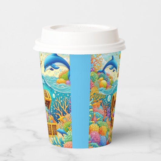 海洋生物 紙コップ (左)