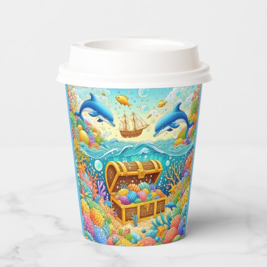 海洋生物 紙コップ (裏面)