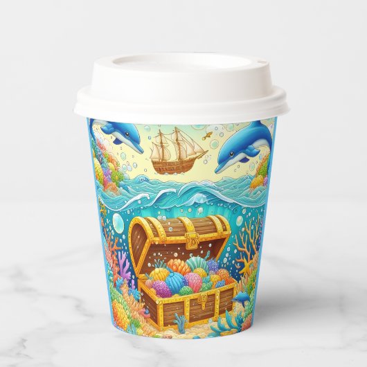 海洋生物 紙コップ (正面)