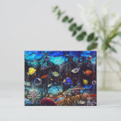 海洋生物（CbJork、ヒートゾーンカードへようこそ） ポストカード (スタンド正面)