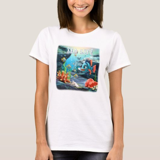 海洋生物 Tシャツ (正面)