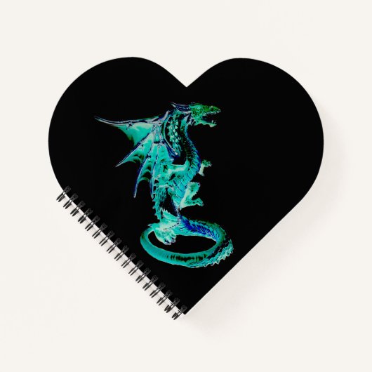 海洋的なアズールドラゴンの神話的な海洋にインスパイアされたアート ノートブック (正面)