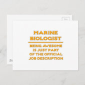 海洋素晴らし生物学者…ジョブの説明 ポストカード (正面/裏面)