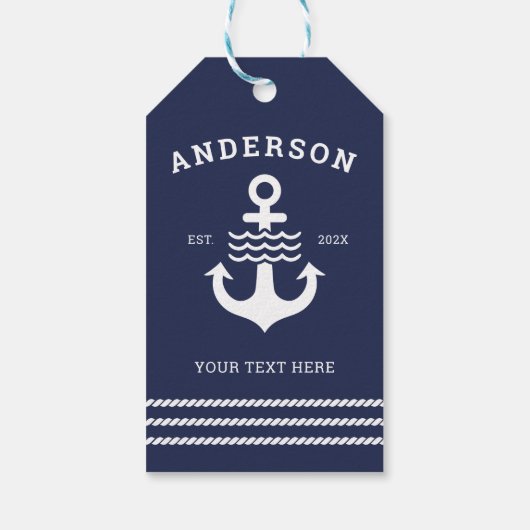 海洋航海のいかり海レイクハウス ギフトタグ (裏面)