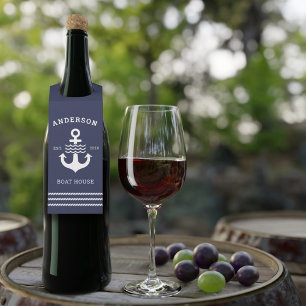 海洋航海のいかり海レイクハウス ボトルネックタグ