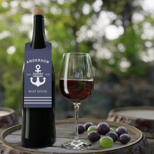 海洋航海のいかり海レイクハウス ボトルネックタグ