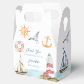 海洋航海の帆走テーマ男の子のシャワー フェイバーボックス (オープン)