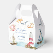 海洋航海の帆走テーマ男の子のシャワー フェイバーボックス (正面サイド)