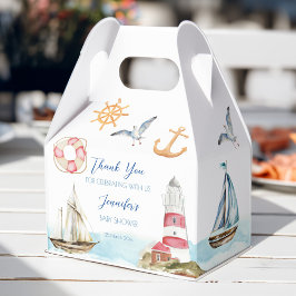 海洋航海の帆走テーマ男の子のシャワー フェイバーボックス