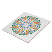 海洋螺旋装飾アクセントタイル(W) タイル (側面)