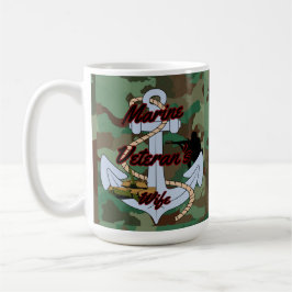 海洋退役軍人の妻 コーヒーマグカップ