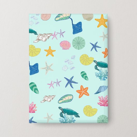 海洋魔法 缶バッジ (正面)