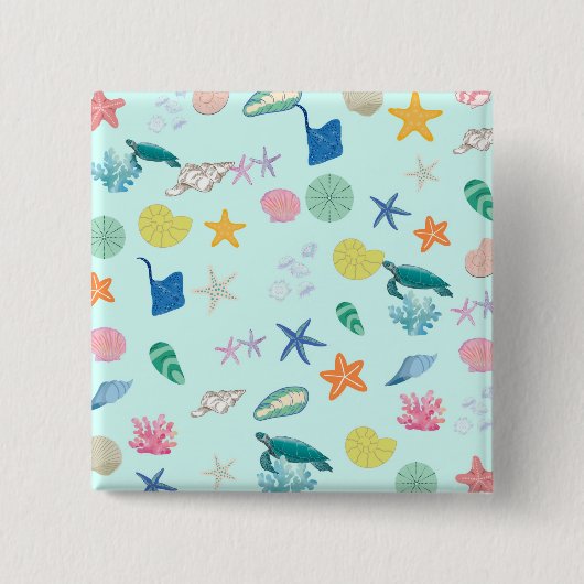 海洋魔法 缶バッジ (正面)