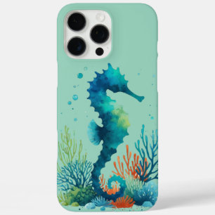 海洋/ビーチ/海岸のタツノオトシゴアート iPhone 16 PRO MAXケース
