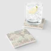 海流の世界地図 ストーンコースター (横)