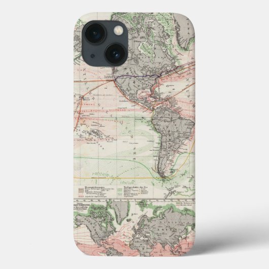 海流の世界地図 Case-Mate iPhoneケース (裏面)