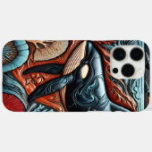 海流：威厳のあるクジラの滑空 Case-Mate iPhoneケース (裏面 (横))
