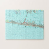 海浜公園及びNJの海岸Map (1989年) ジグソーパズル (横)