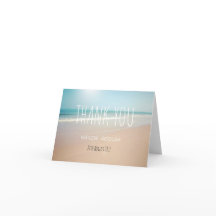 海浜結婚サンキューカード