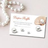 海海の下の小さな真珠の赤ちゃんシャワーおむつ エンクロージャーカード