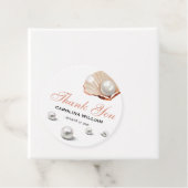 海海の赤ちゃんシャワーの下の小さな真珠 フェイバータグ (インサイチュ)