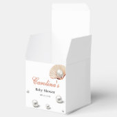 海海の赤ちゃんシャワーの下の小さな真珠 フェイバーボックス (オープン)