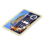 海海クルーズトラベルジブラルタルヴィンテージポスト マグネット (左側)