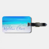 海海シーンブルーQRコード ラゲッジタグ (裏面横)