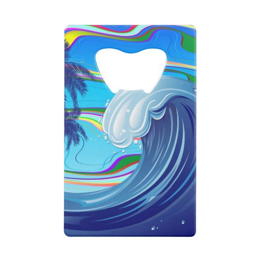 海海ビッグウェーブ水 クレジットカード栓抜き (正面)