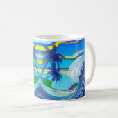 海海ビッグウェーブ水 コーヒーマグカップ (正面右)