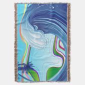 海海ビッグウェーブ水 スローブランケット (正面縦)