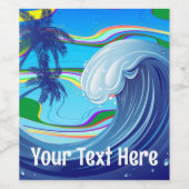 海海ビッグウェーブ水 ワインラベル (シングルラベル)