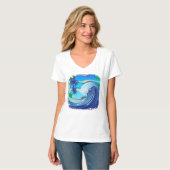 海海ビッグウェーブ水 Tシャツ (正面フル)