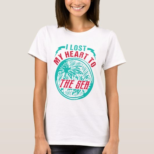 海海ビーチサマー恋人 Tシャツ (正面)