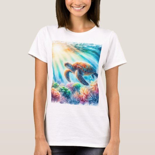 海海亀の下で Tシャツ (正面)