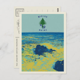 海海事国旗メインUSAイラストレーション ポストカード