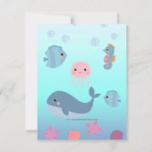 海海女の子写真誕生のお知らせ 案内状 (裏面)