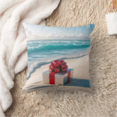 海海岸クリスマスプレゼント クッション (ブランケット)