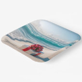 海海岸クリスマスプレゼント ペーパープレート (傾斜あり)