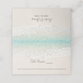 海海岸線ビーチ披露宴 プレイスカード (外部開封)