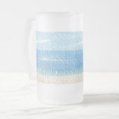 海海岸 フロストグラスビールジョッキ (正面左)