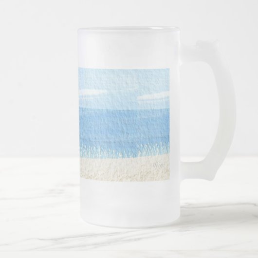 海海岸 フロストグラスビールジョッキ (右)