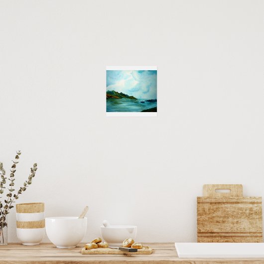 海海岸 ポスター (キッチン)