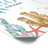 海海底動物誕生日の節目 ポスター (角)