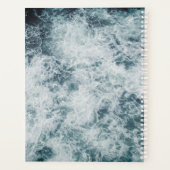 海海波深い水ビーチ自然 プランナー手帳 (裏面)