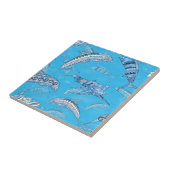 海海洋動物ドルフィンマーリンズ タイル (側面)