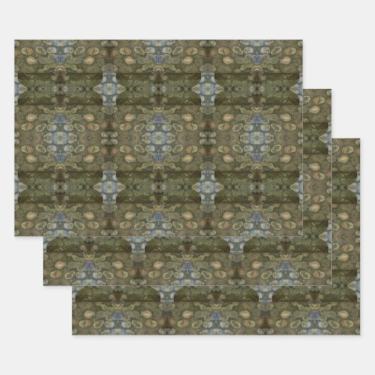 海海洋堆積砂質原石回収箱 ラッピングペーパーシート (セット)