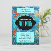 海海洋生物の卒業プールパーティー 招待状 (スタンド正面)