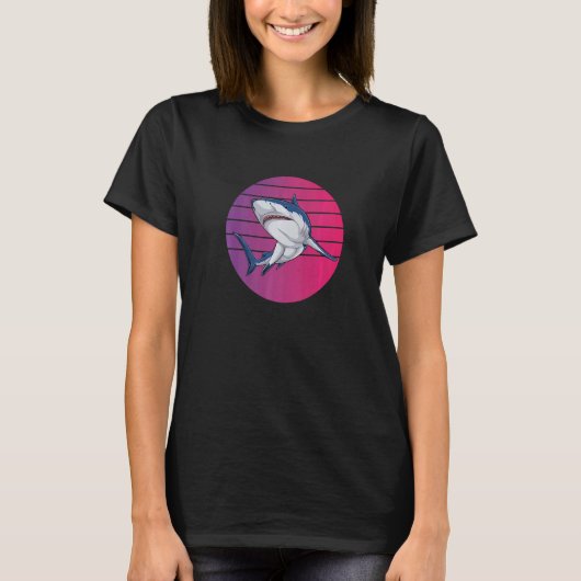 海海洋生物学者のサメ1 Tシャツ (正面)
