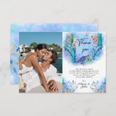 海海獣ベビーシャワーサンキューカード サンキューカード (正面/裏面)